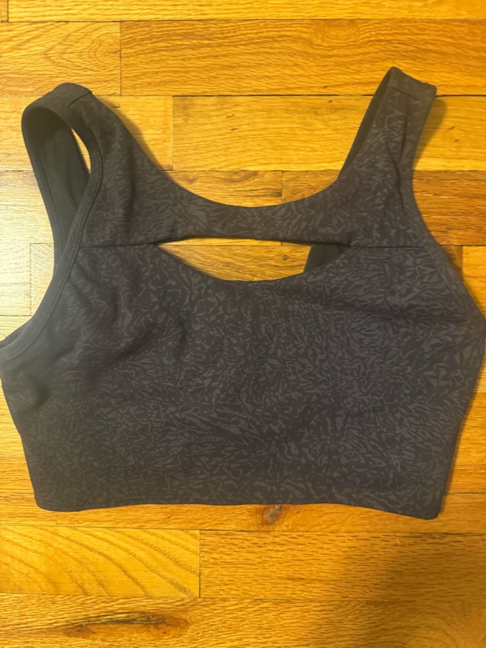 lululemon athletica Black Tonal Cutout Sports Bra
